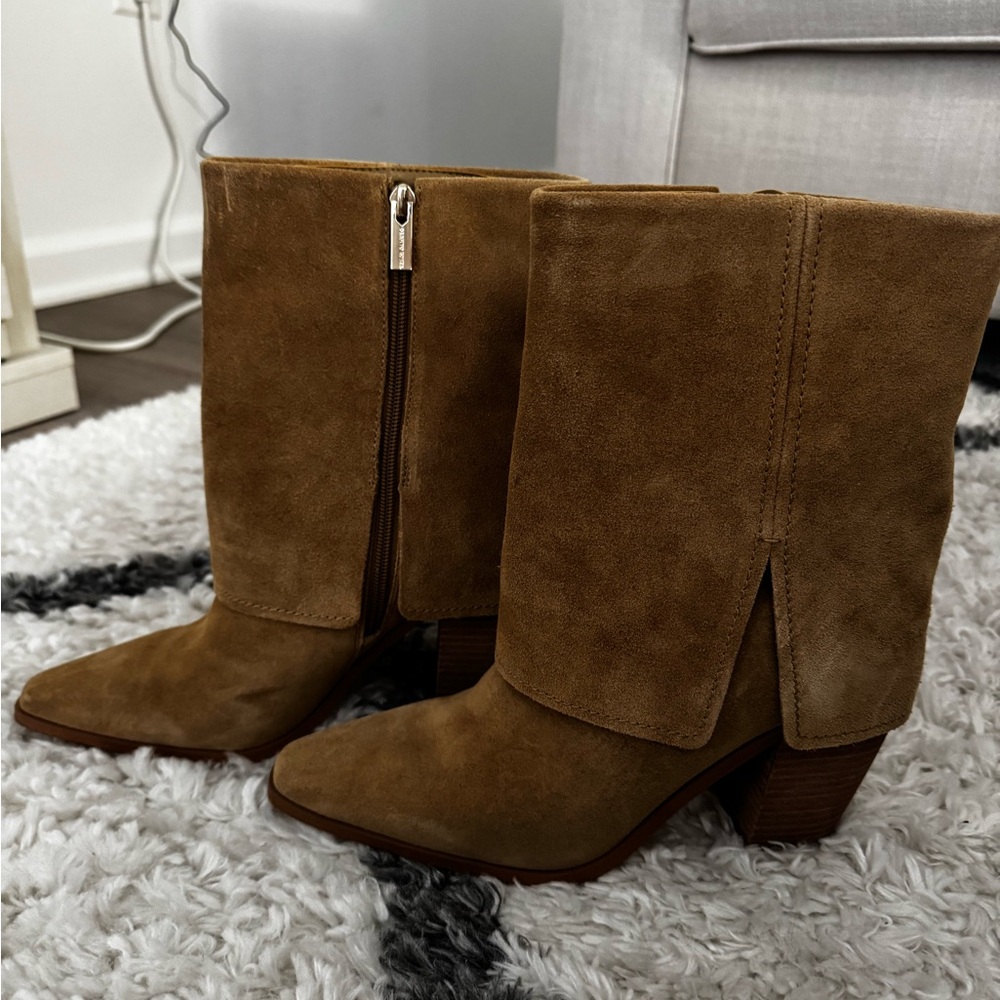 Brown Suede Ankle Boots
